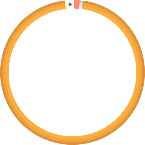 Round pencil frame