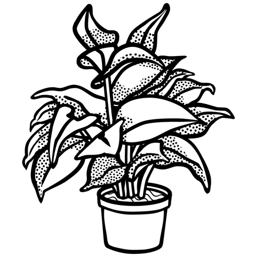 Potted plant symbol | Public domain vectors