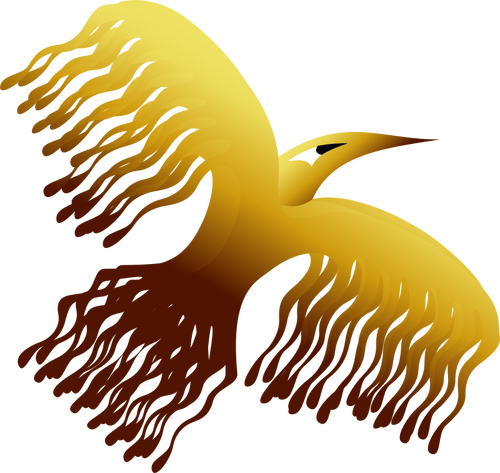 Phoenix pták návrhu vektorové ilustrace