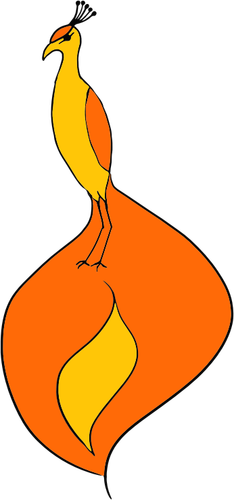 Phoenix fågel vektorbild