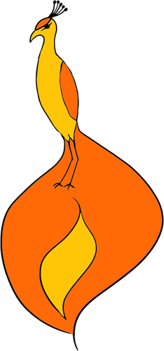 Phoenix bird vector image