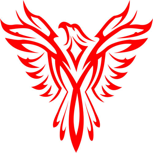 Phoenix line art