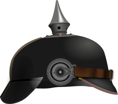 German helmet vector drawing