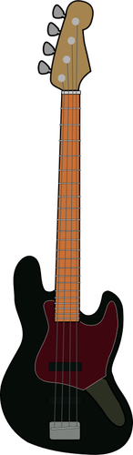 Ilustração vetorial de guitarra baixo
