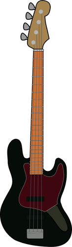 Illustration vectorielle de guitare basse