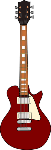 Electric guitar vector image