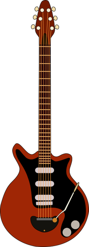 Elektrická kytara Vektor Klipart