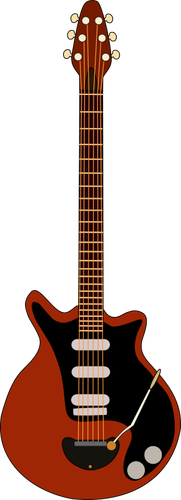 Electric guitar vector clip art