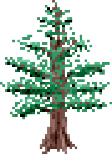 Pixel pine tree bild