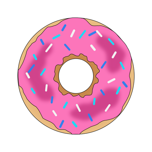 Pink donut