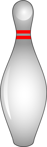 Glanzende bowling pin vectorillustratie