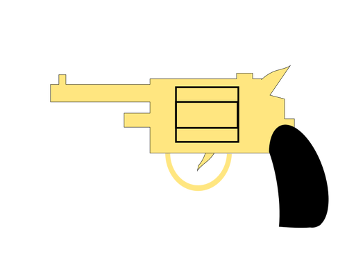 Żółty pistolet obrazu