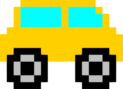 Yellow cartoon car