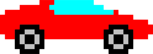 Imagem de carro de arte pixel