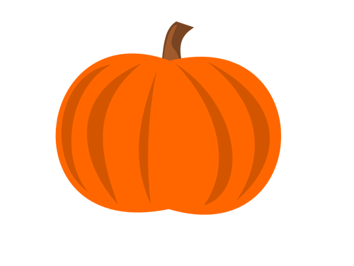 Imagen vectorial calabaza llano