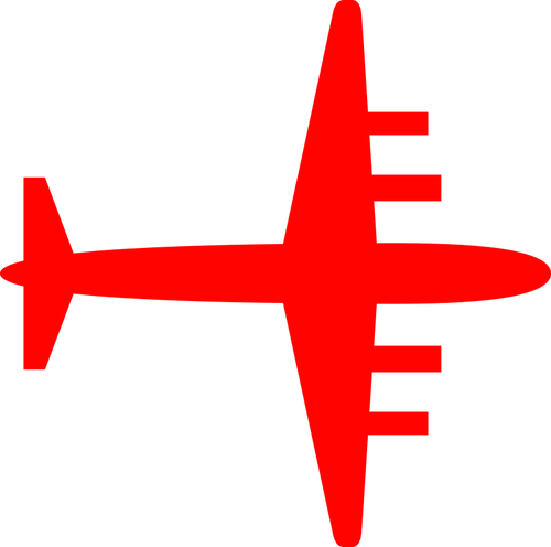 صورة ظلية للطائرة
