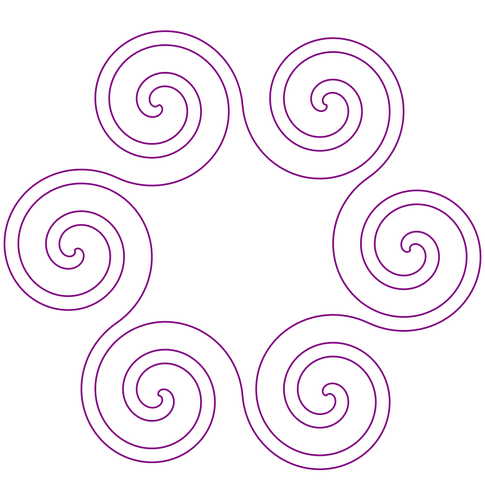 Decorative element outline