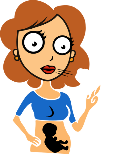 Senhora grávida a fumar