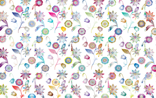 Prismatic floral design image