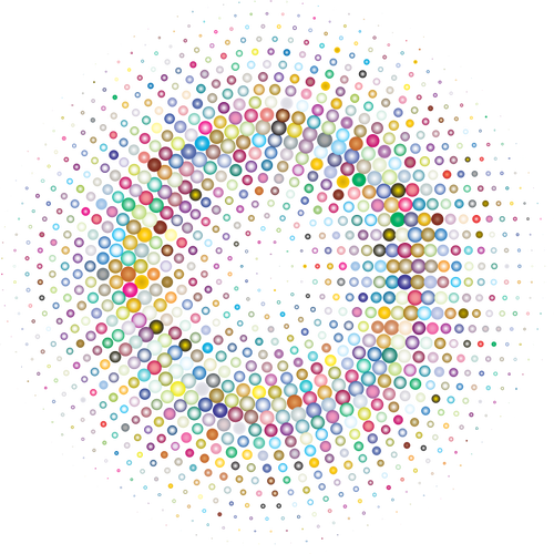 Cercle coloré prismatique