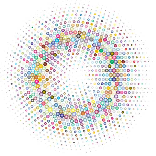 Cercle coloré prismatique