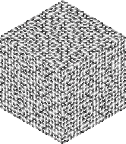 Prismatic isometrische cirkels in kubus