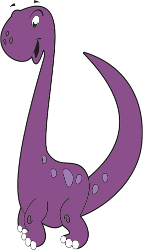 Dinosaure mauve