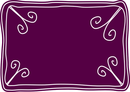 Dibujo de plantilla vale púrpura vectorial