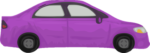 紫色汽车矢量图像