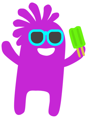 Icecream monster vector image