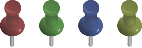 Vector drawing of a pins