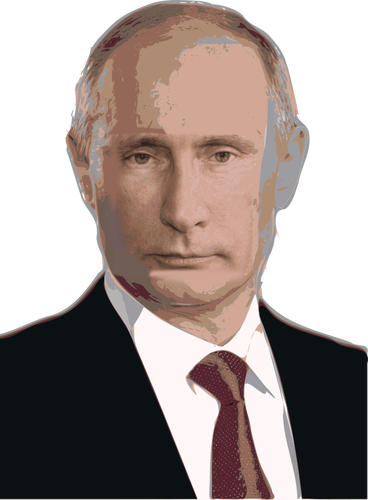 Vladimir Putin portrait vector image