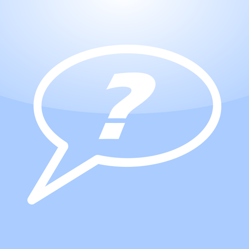 Mac question icône vector illustration