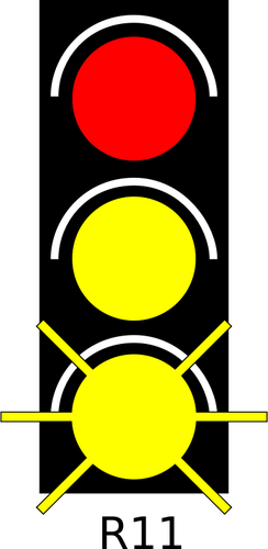 Grafika wektorowa bursztynu GO światłach ilustracji
