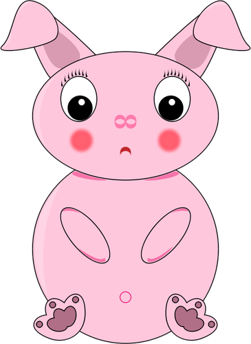 Pink rabbit image