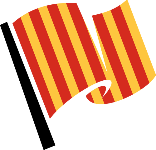 Striped racing flag