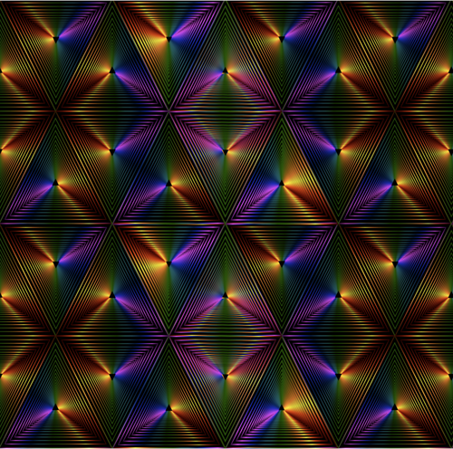 Vector graphics of rich rainbow pattern