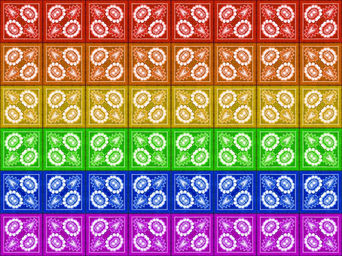 Regnbue flagg mønster