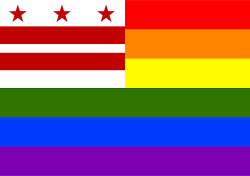 Okres Columbia a LGBT vlajka