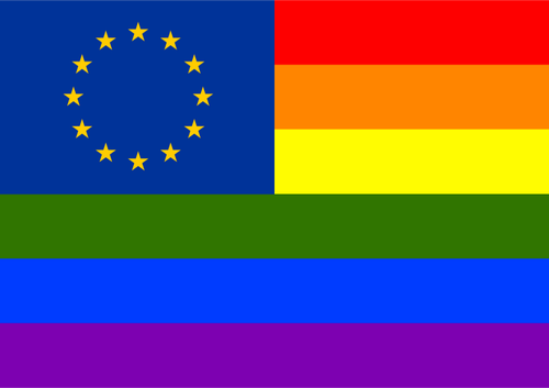 Rainbow a EU vlajka