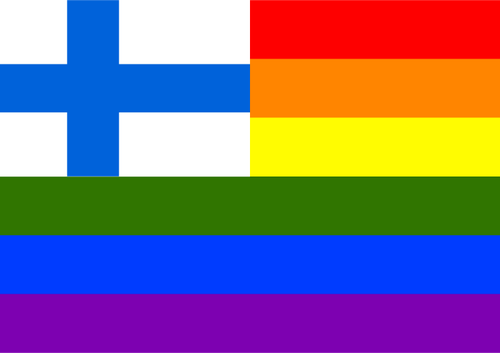 Dokončit a queer vlajka