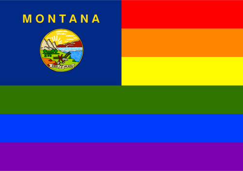Montana ve LGBT bayrak