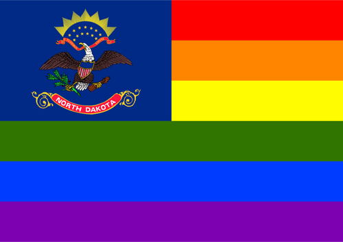 Severní Dakota a queer vlajka