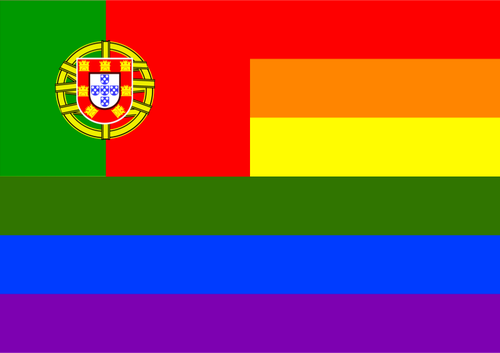 Portugalština a LGBT vlajka