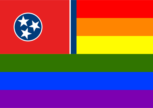 Tennessee a LGBT vlajka