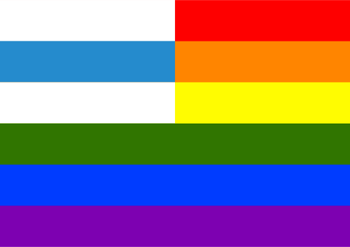 Rainbow and Zug flag