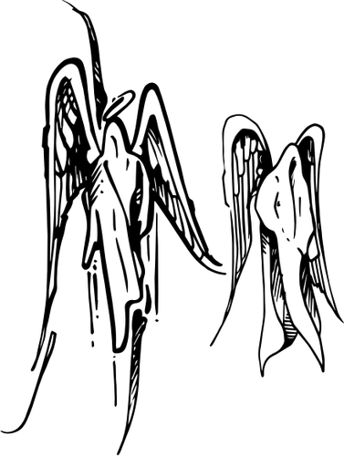 Vector of two angels