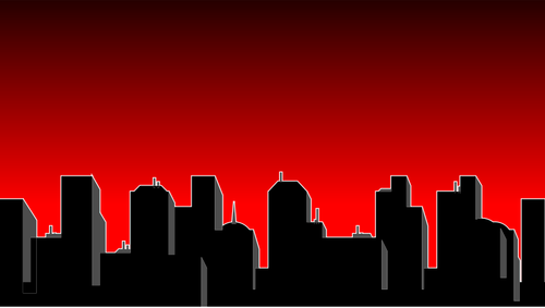 City skyline silhouette