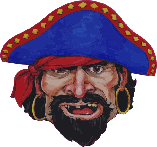 Ilustración realista de pirata