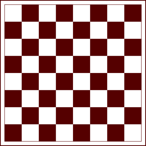 Röd checker board